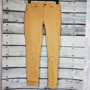 Maurices Women’s Skinny Pants Size M Beige Khaki Stretch Mid Rise